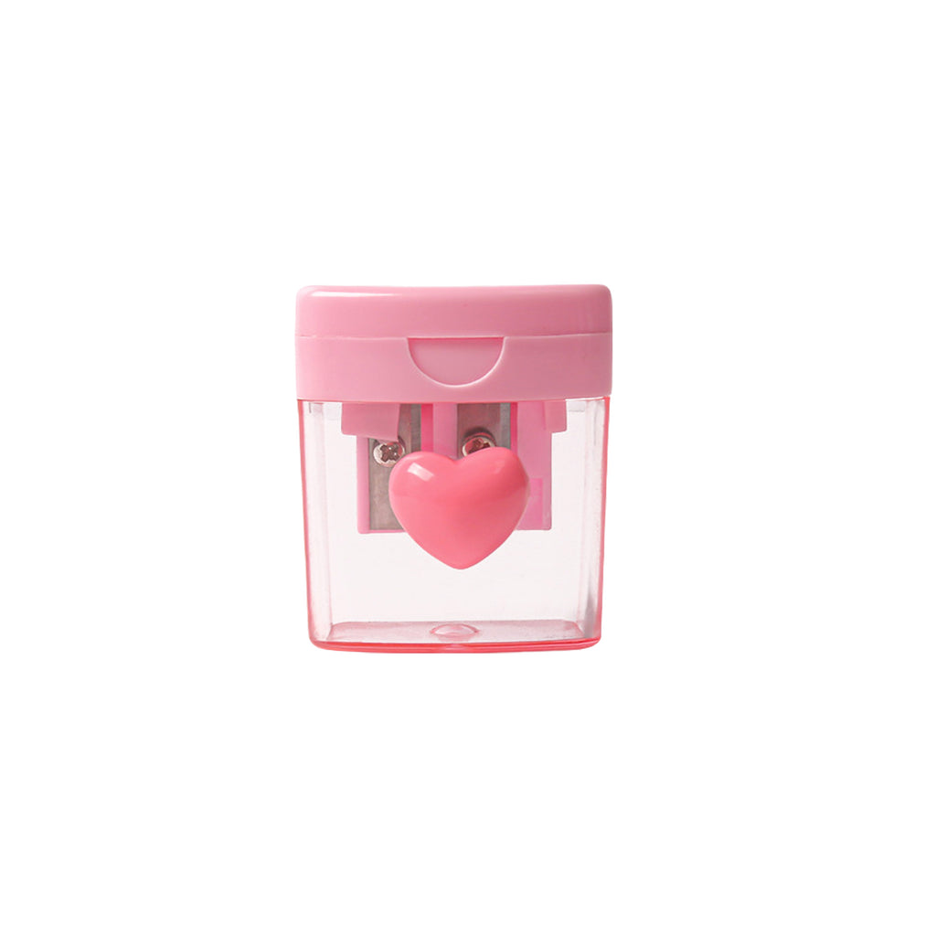 Macaron Double-Hole Heart Pencil Sharpener
