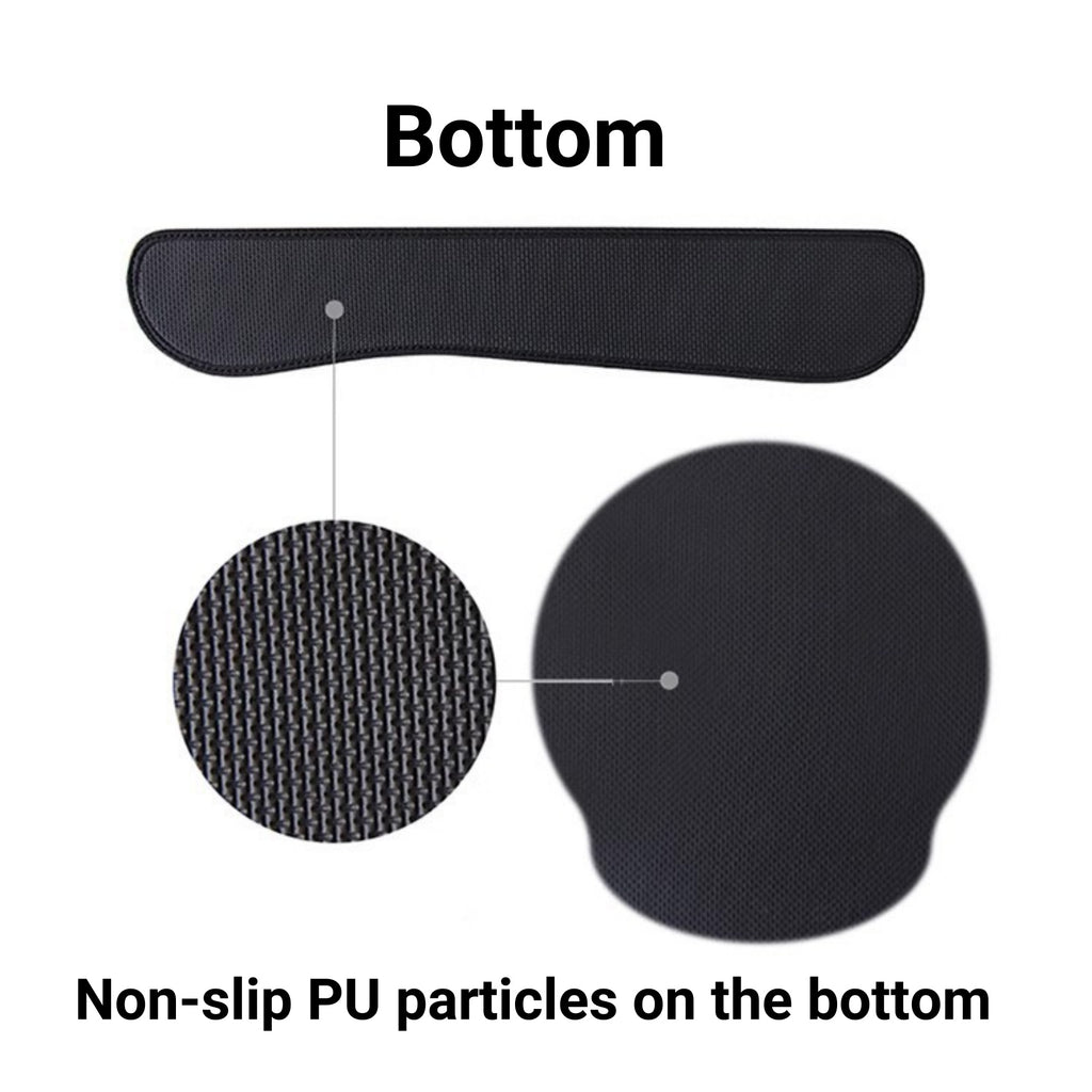 Leather Wrist Rest Mouse Pad With Hand Support