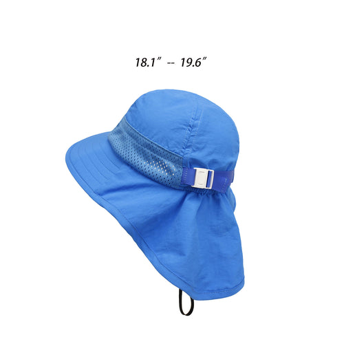 Beach Hat With Neck Flap For Children