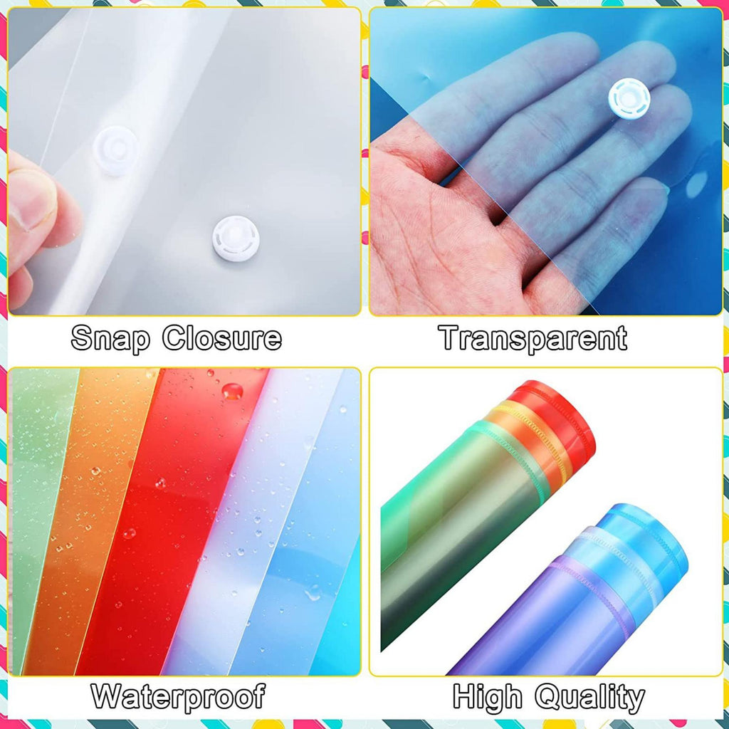 Plastic Envelope Folder With Snap Button