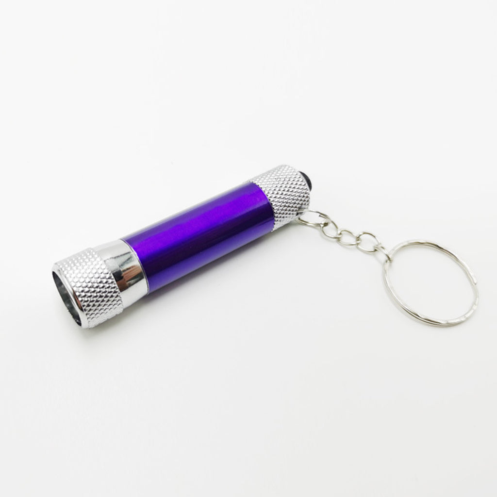 Bright Aluminum Alloy Flashlight With Keychain