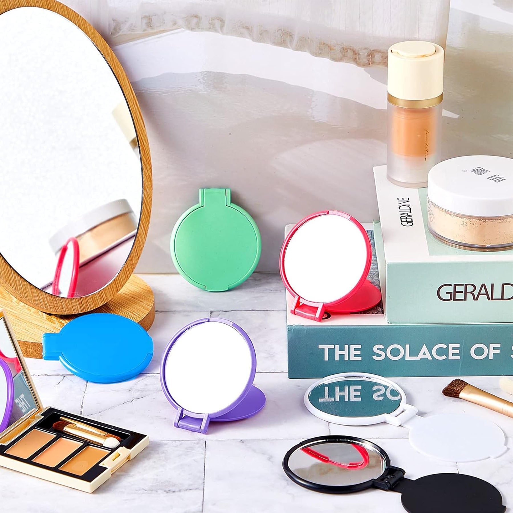 Portable Compact Round Mirrors