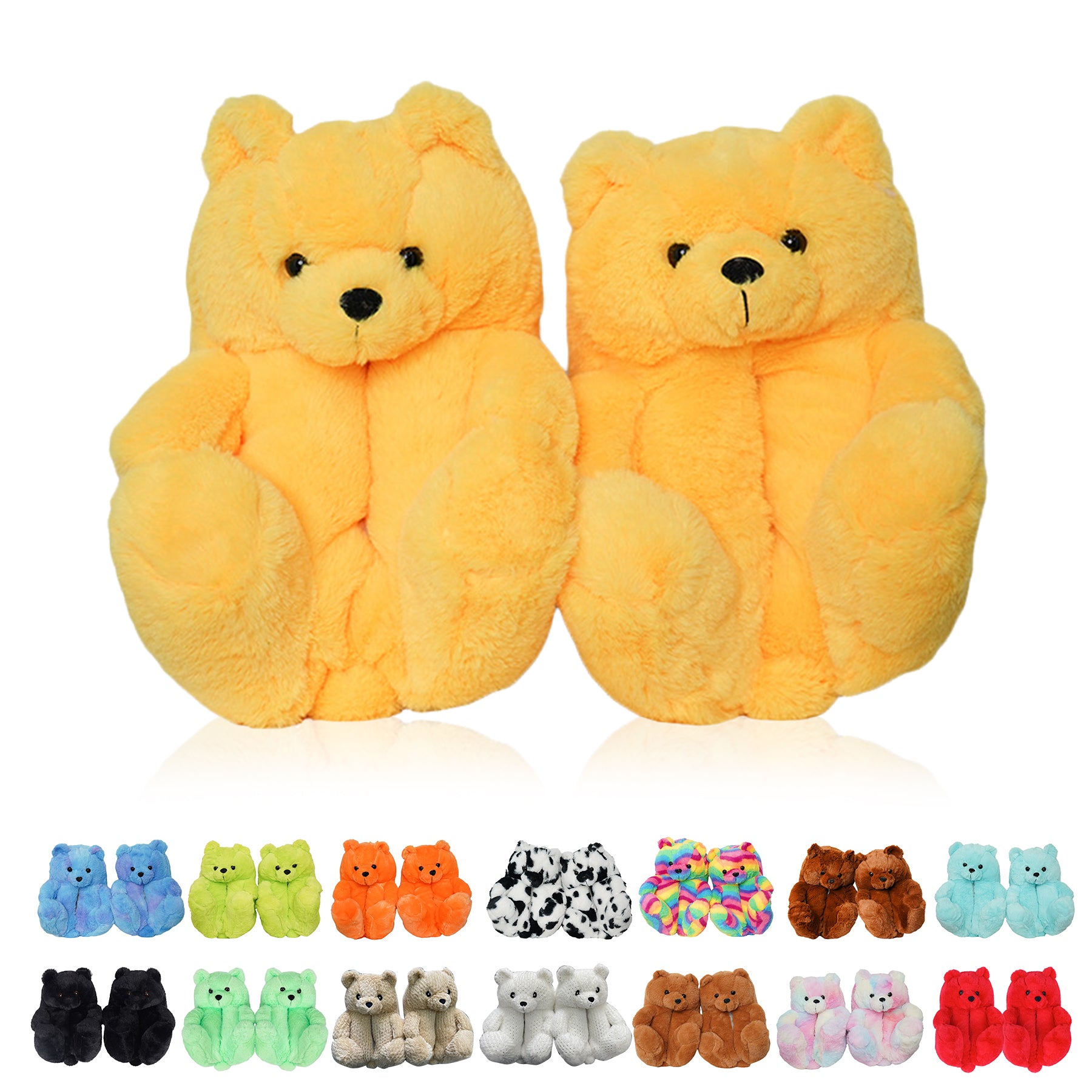 Teddy Bear Flooring Home Plush Slippers