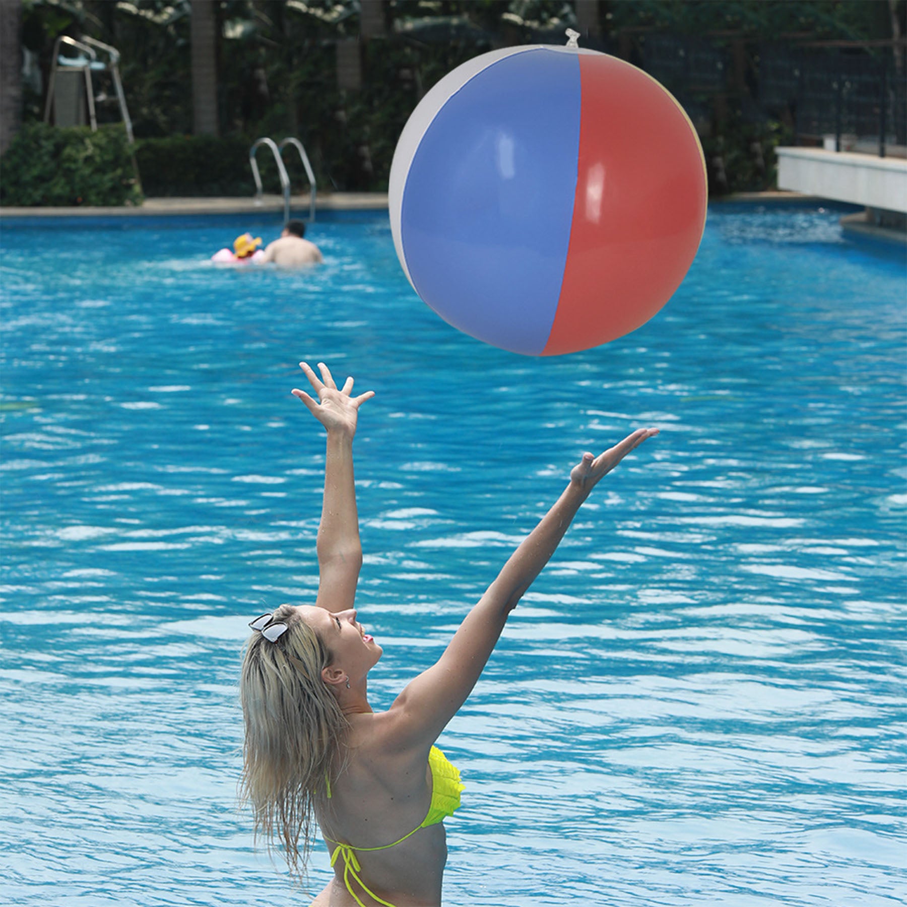 16" Six Color Beach Ball