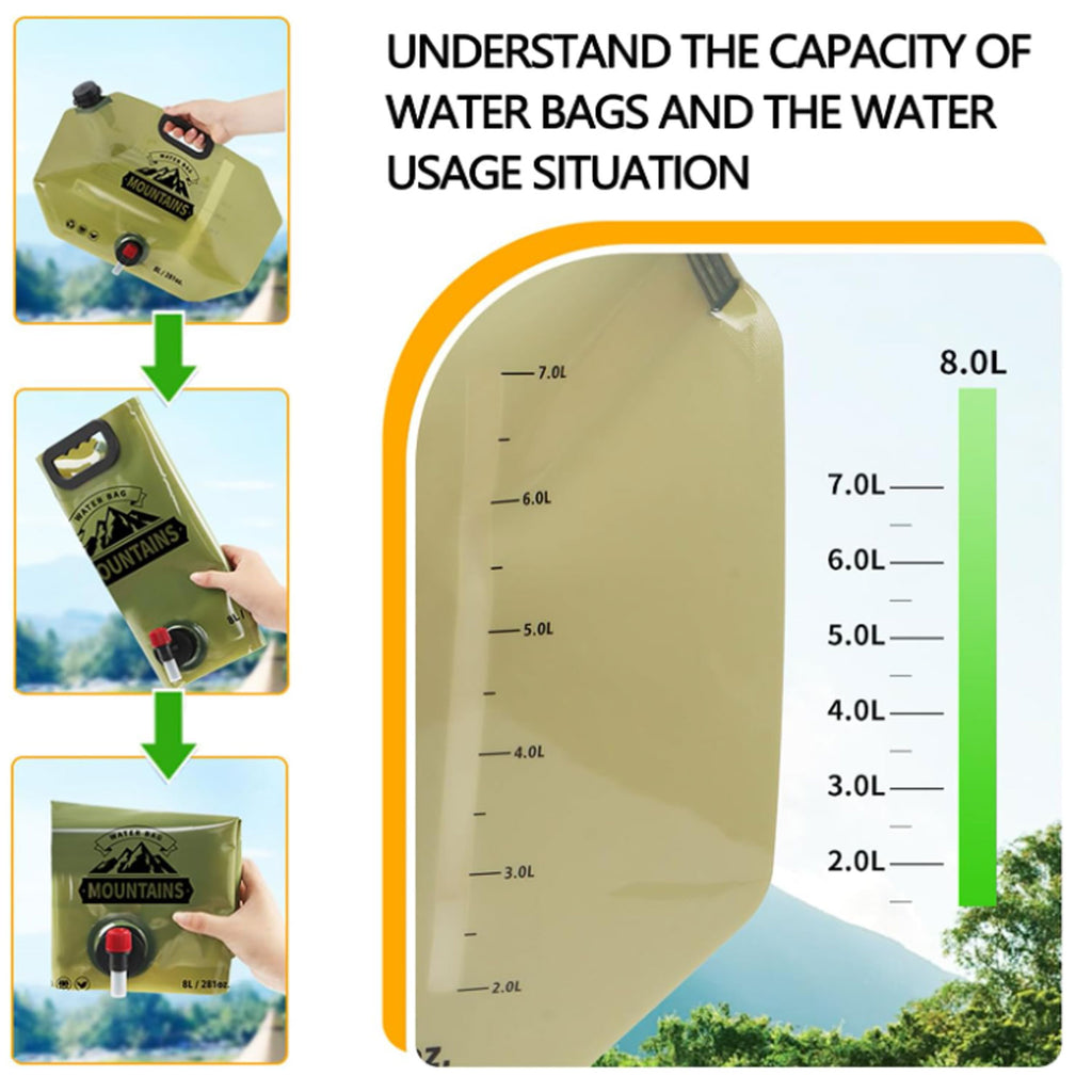 Collapsible Water Container With Spigot