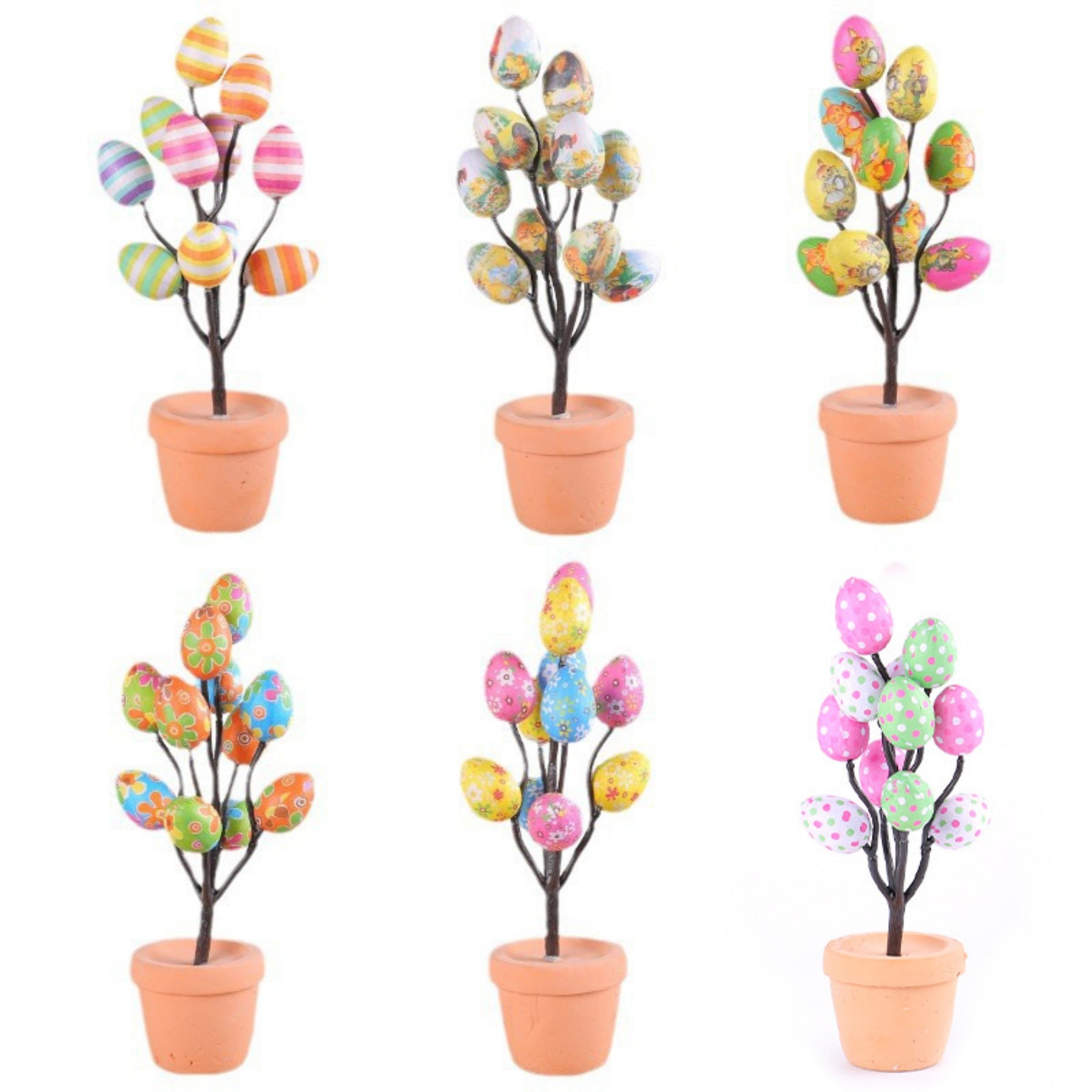 Simulated Easter Egg Potted Plant