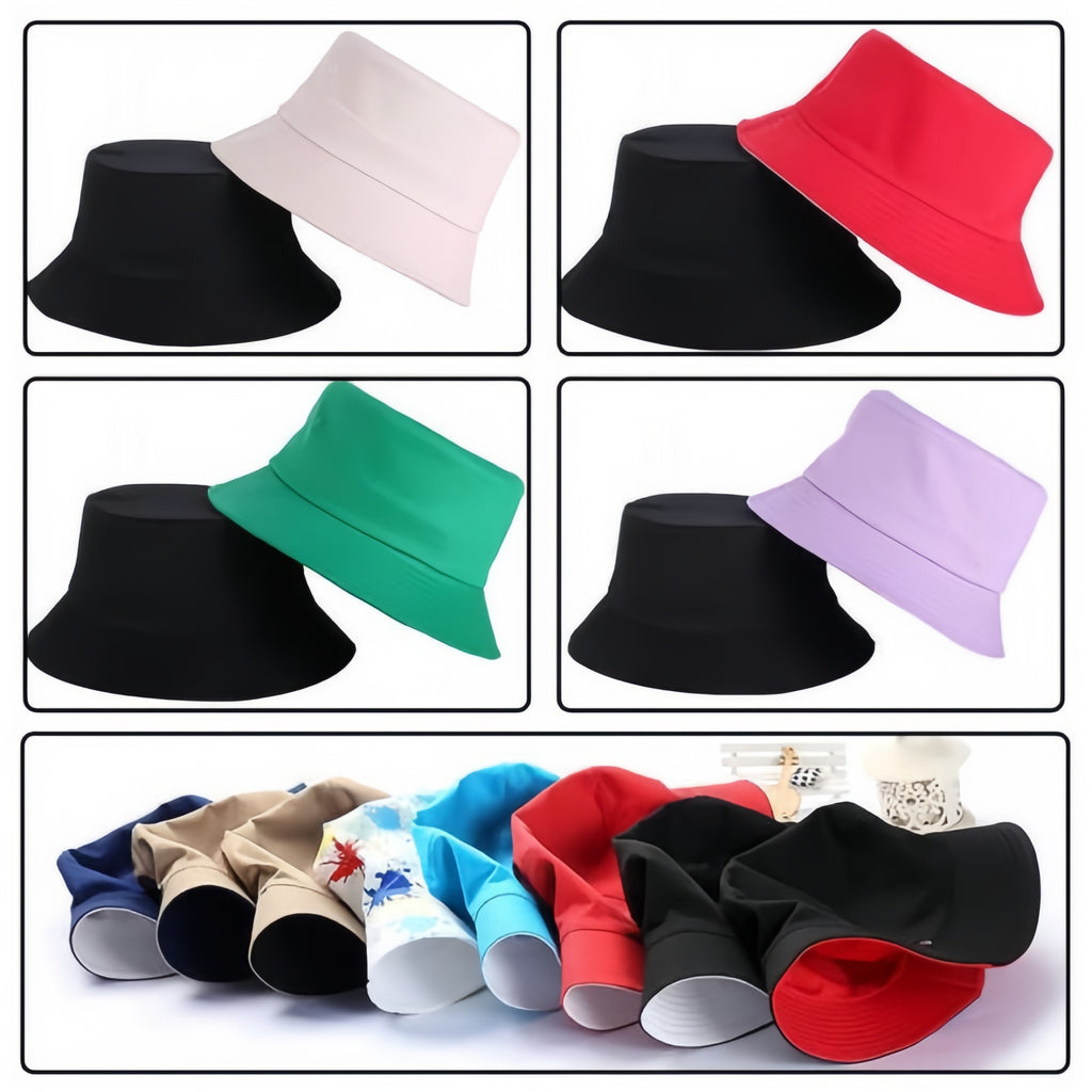 Fashion Patch Print Unisex Embroidered Cotton Fisherman Custom Bucket Hat Cap