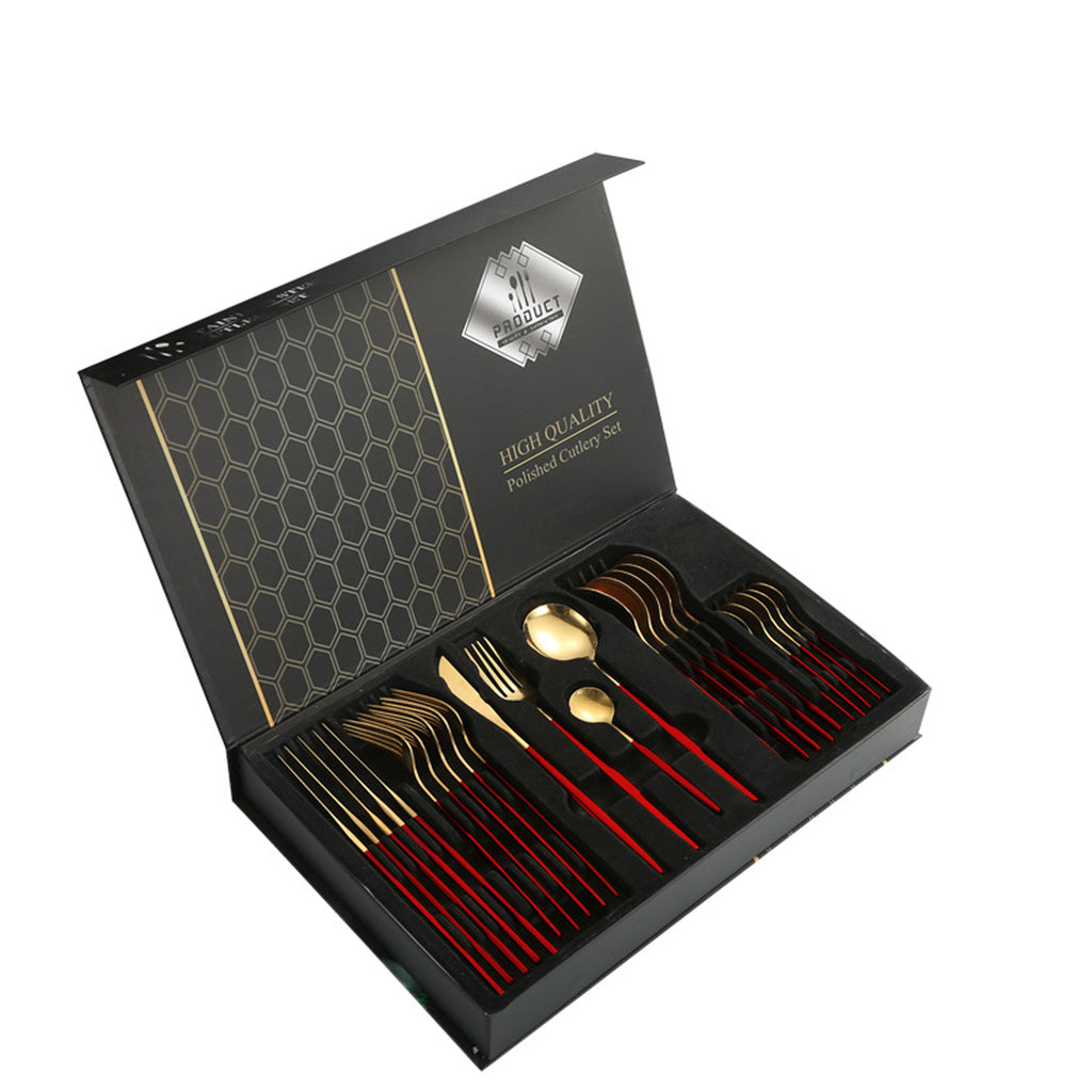 Stainless Steel Cutlery 24-Piece Set