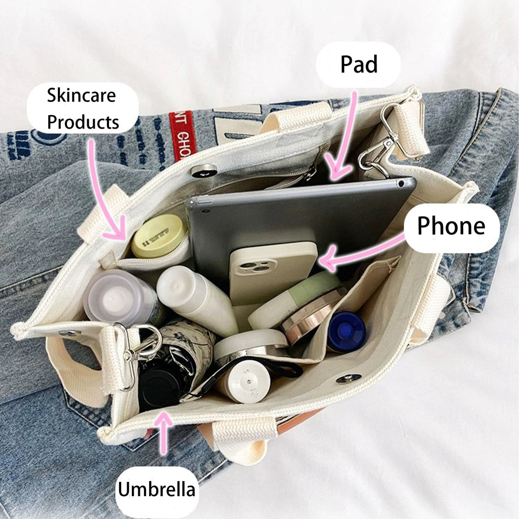Recycle Economy Natural Canvas Shopping Tote Bag
