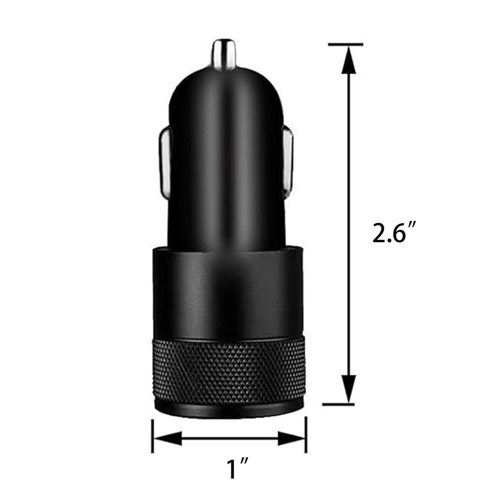 USB-C & USB-A Car Power Adapter