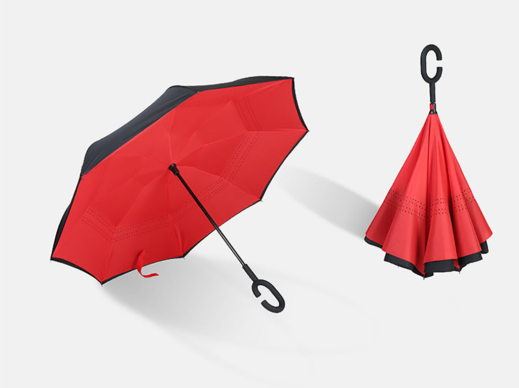 Double Layer Inverted Windproof Reverse Umbrella