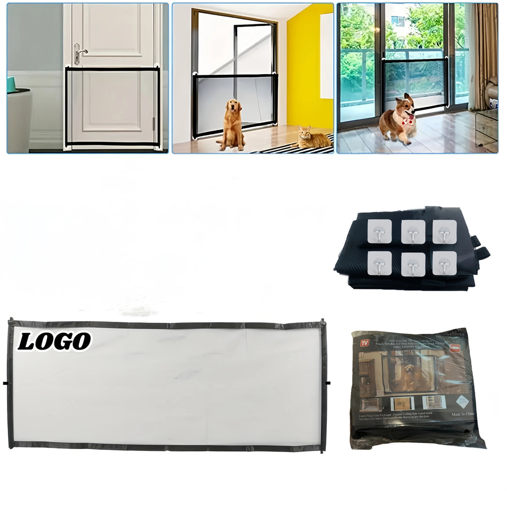 No Drill Pet Gate Safety Barrier With Thickened Mesh