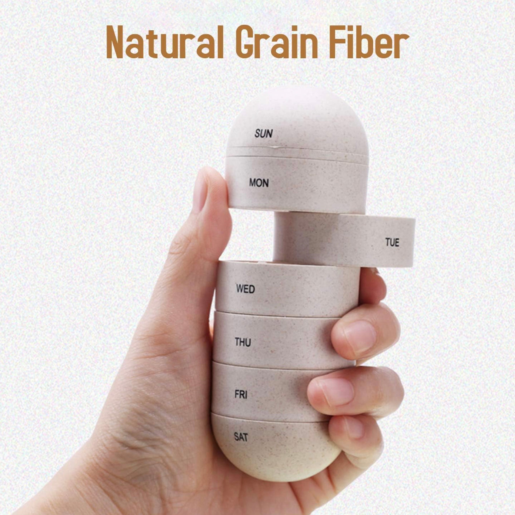 Waterproof 7-Day Pill Organizer For Travel