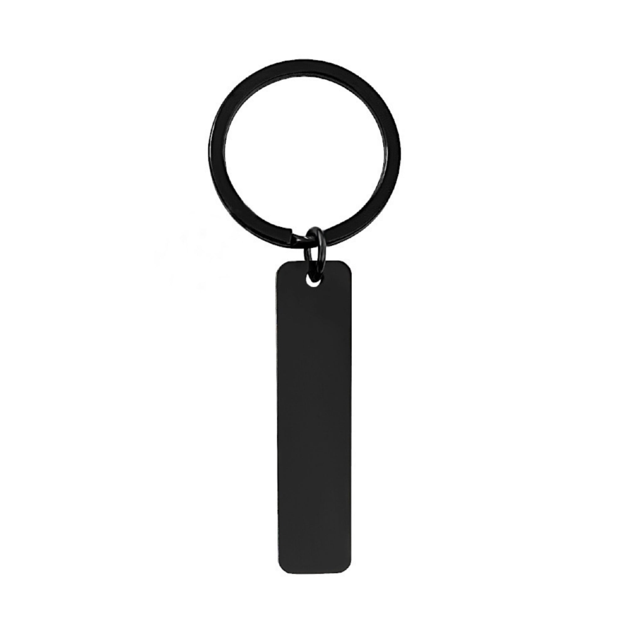 Stainless Steel Rectangular Metal Keychain