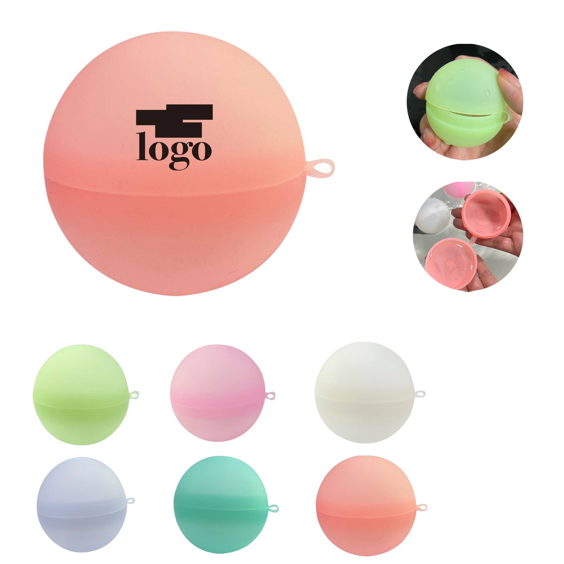 Reusable Silicone Toy Water Balls With Water Injection