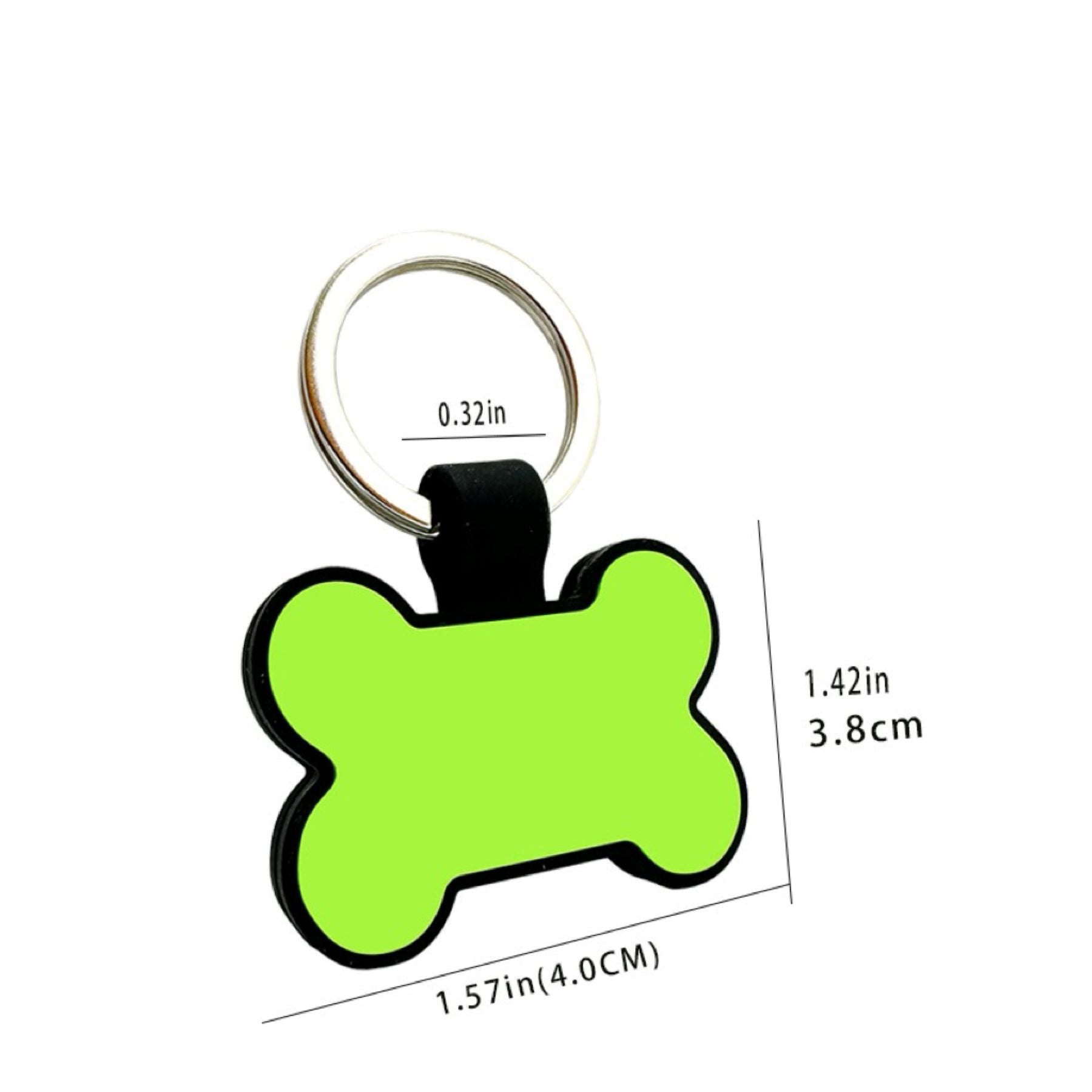 Bone Shaped Silicone Dog Tag