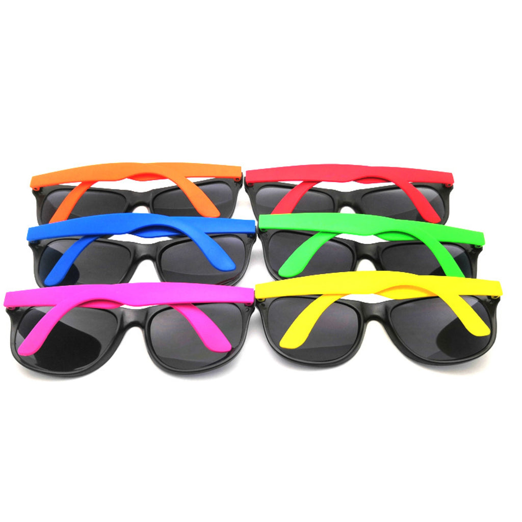 Neon Frosted UV Protective Two Tone Contrast Sunglasses