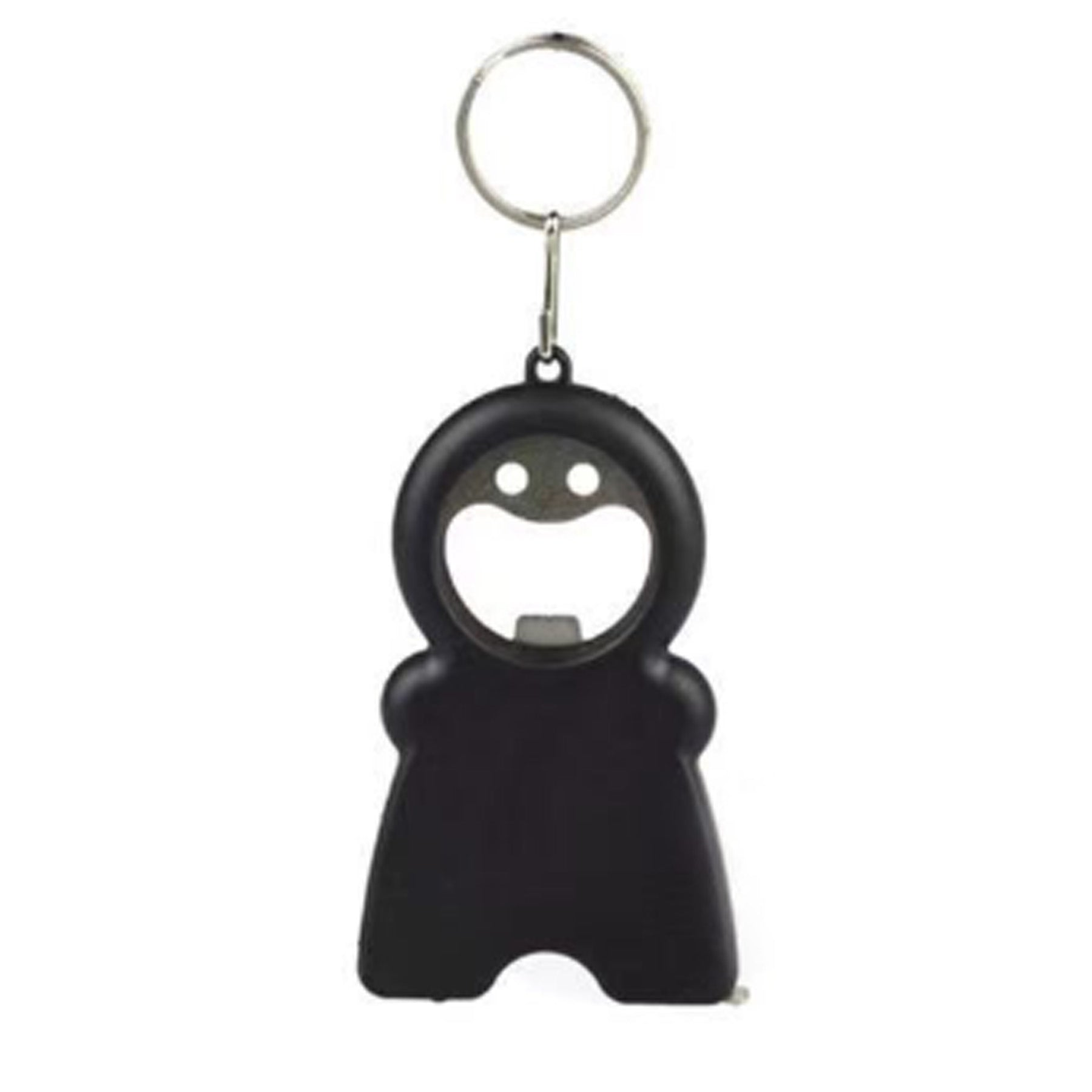 4-In-1 Keychain With Bottle Opener, Flashlight, Tape Measure