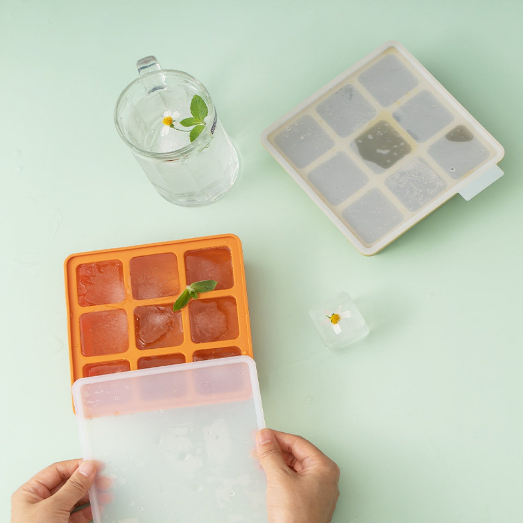 Silicone Square Ice Cube Mold
