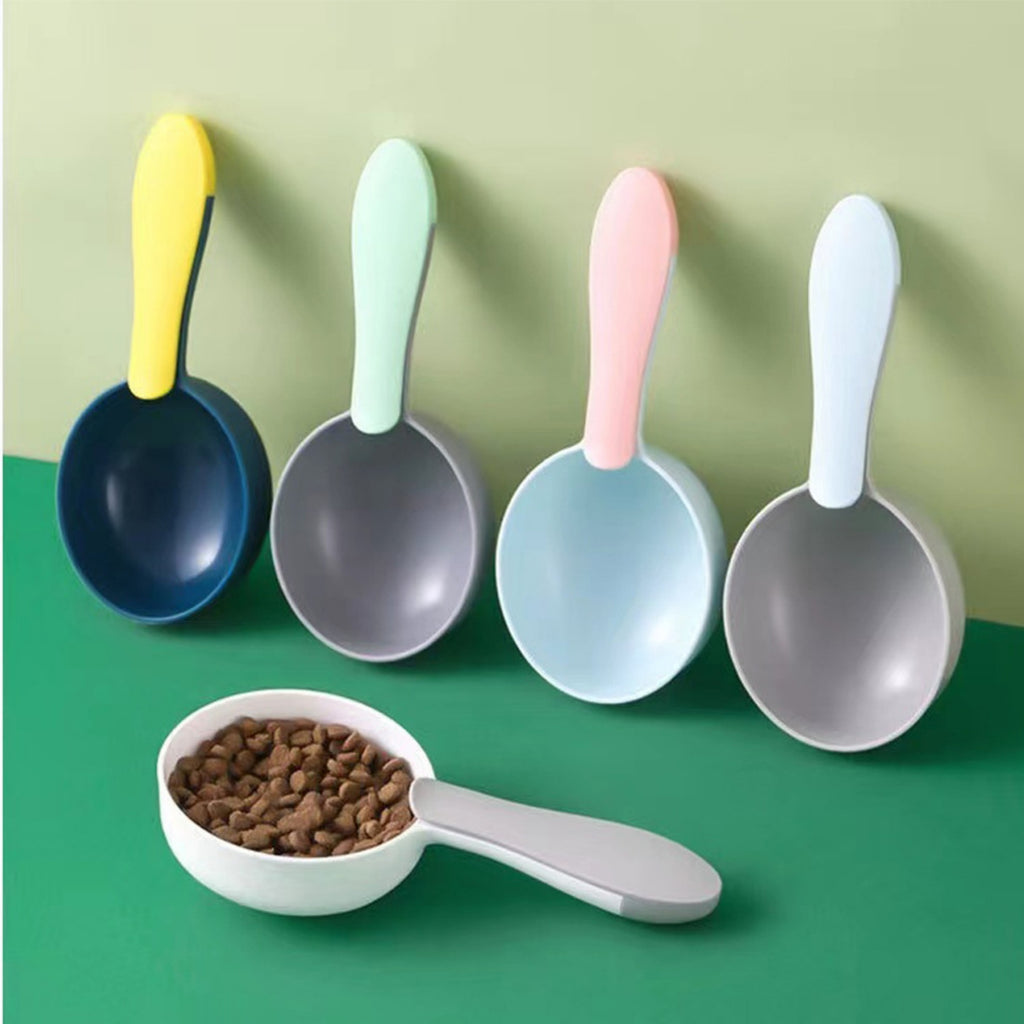 Simple Color-Block Pet Food Scoop