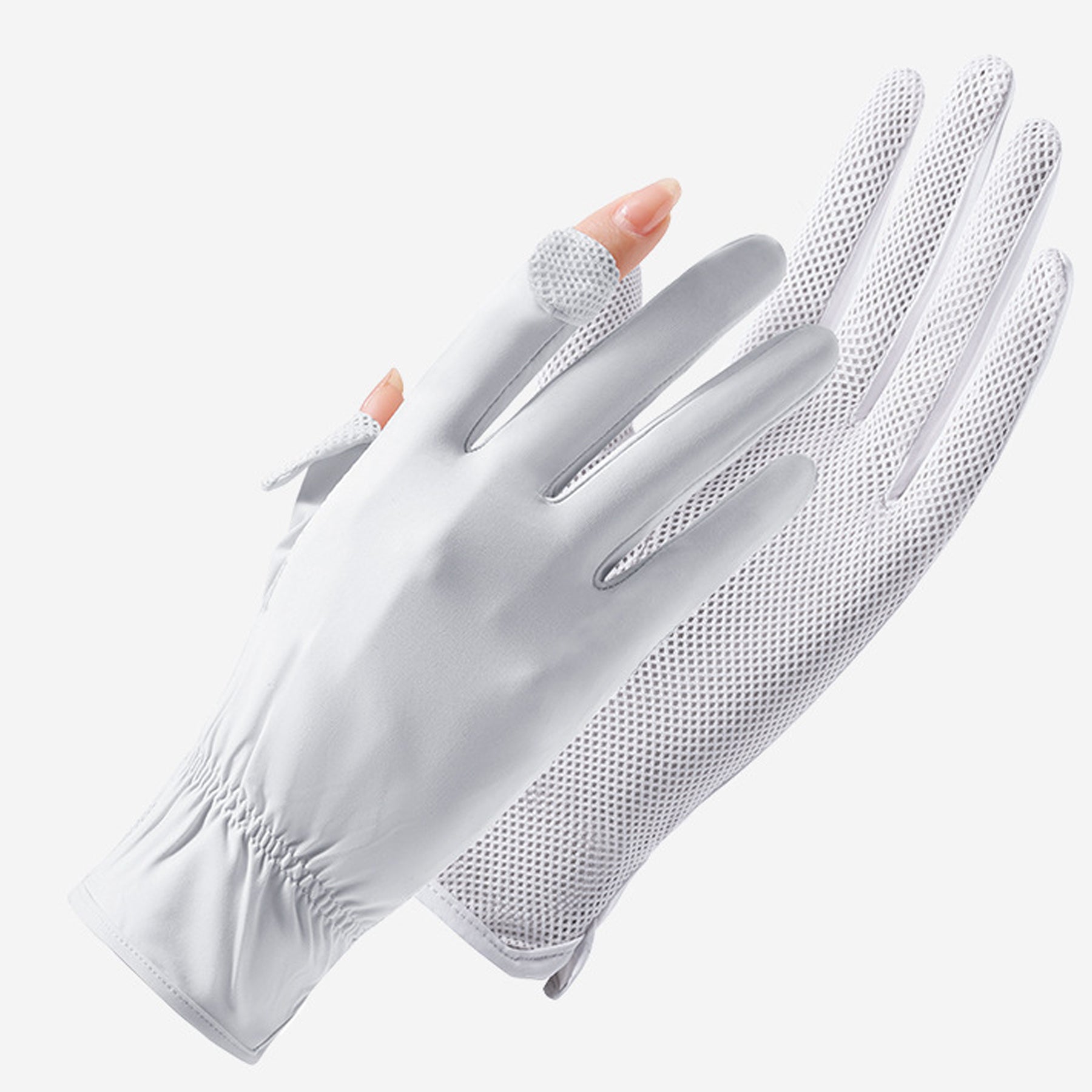 Summer Sun Protection Quick Drying Ice Silk Gloves