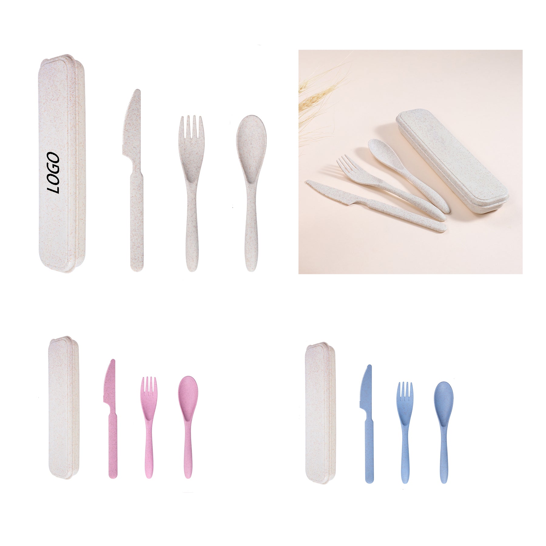 Eco-Friendly Wheat Straw Cutlery Set
