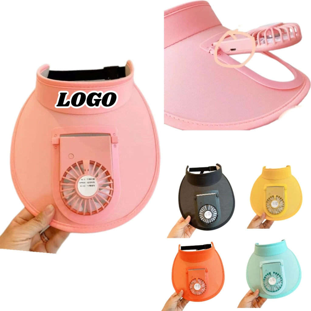 Sun Hat with Built-in Cooling Fan