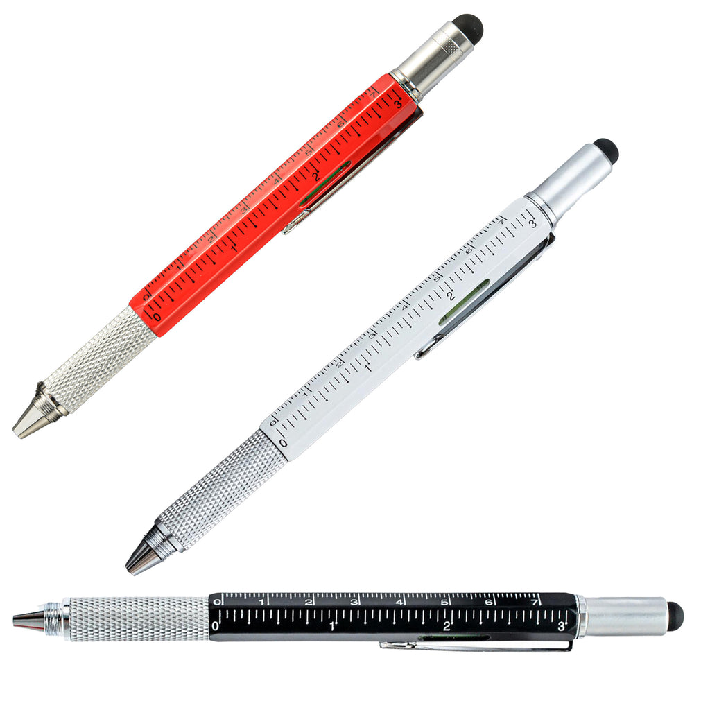 6-In-1 Aluminum Tool Pen With Screwdriver