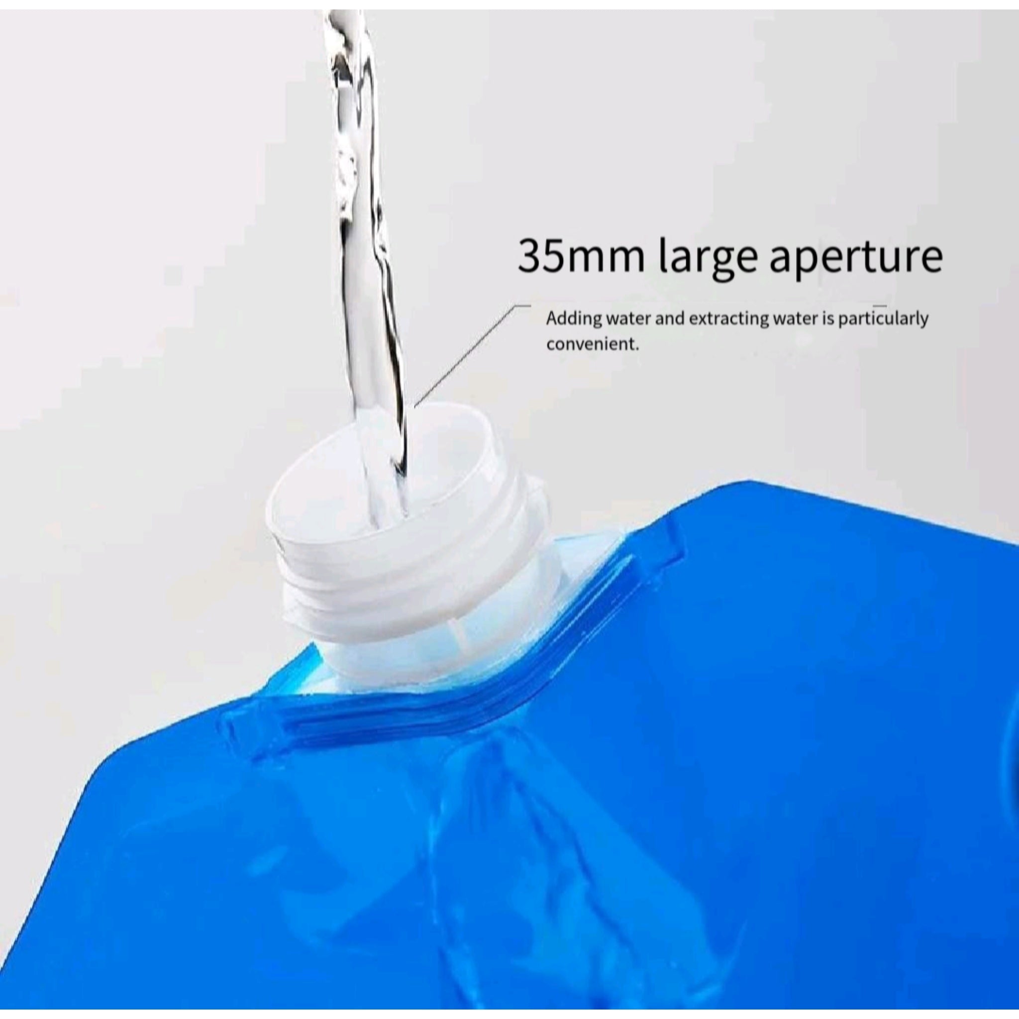 Collapsible 10L Water Bag Camping Faucet For Rv Hiking