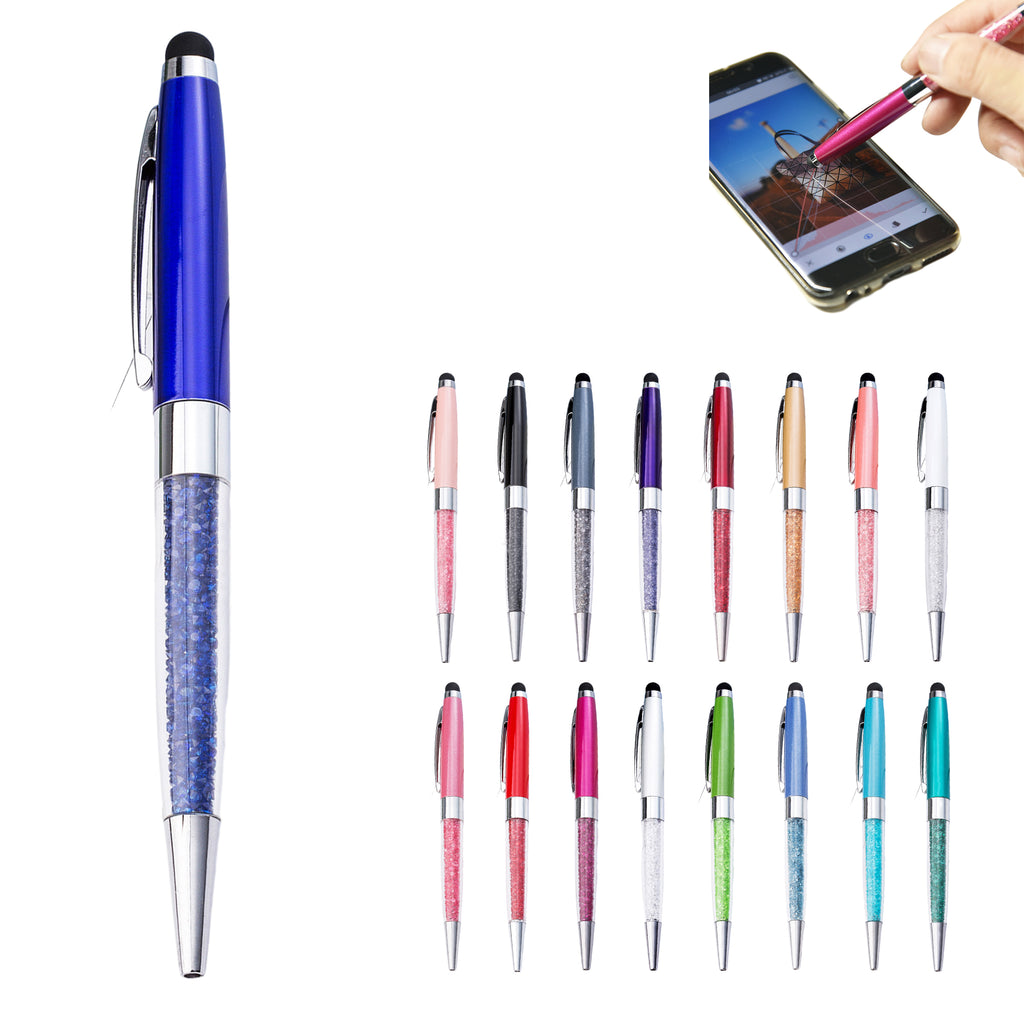 Crystal Ballpoint Pen With Stylus