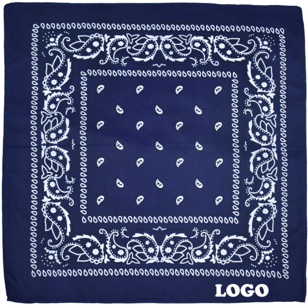 22" Bandanas With Stock Paisley Pattern