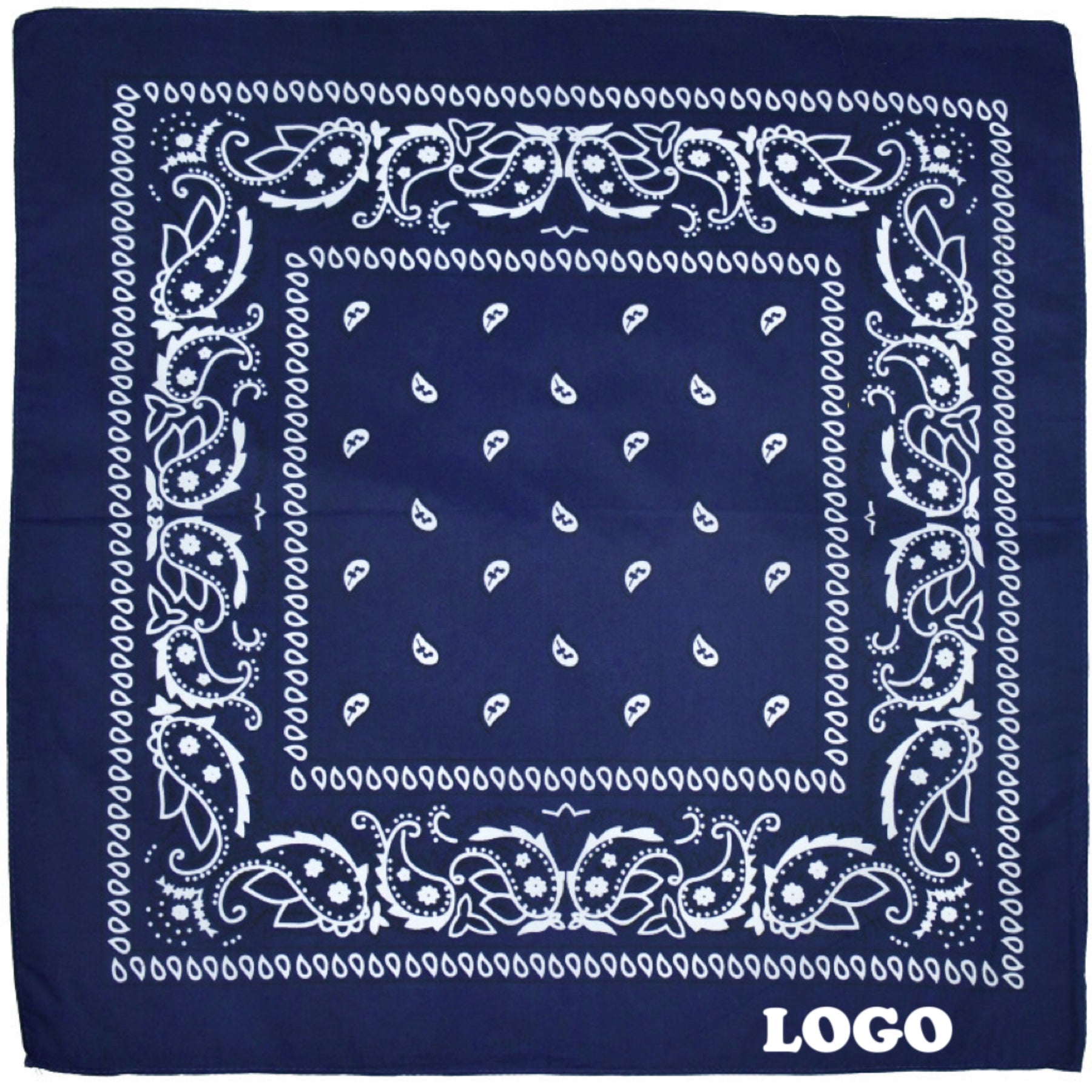 22" Bandanas With Stock Paisley Pattern