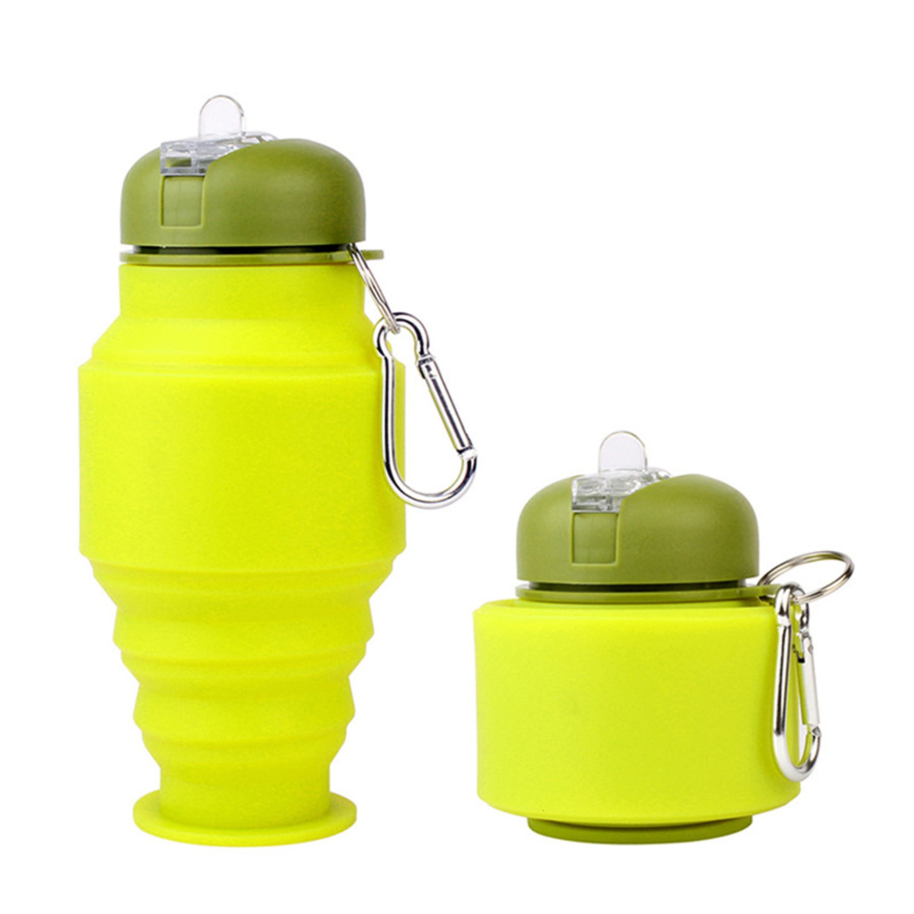 17oz Portable Outdoor Silicone Telescopic Water Bottle