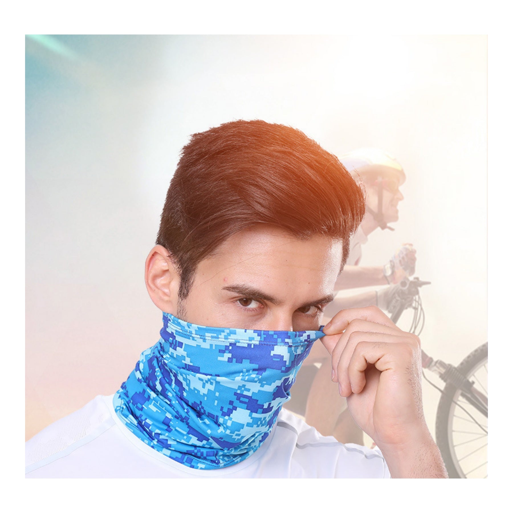 Summer UV Protection Cooling Neck Gaiter Face Mask