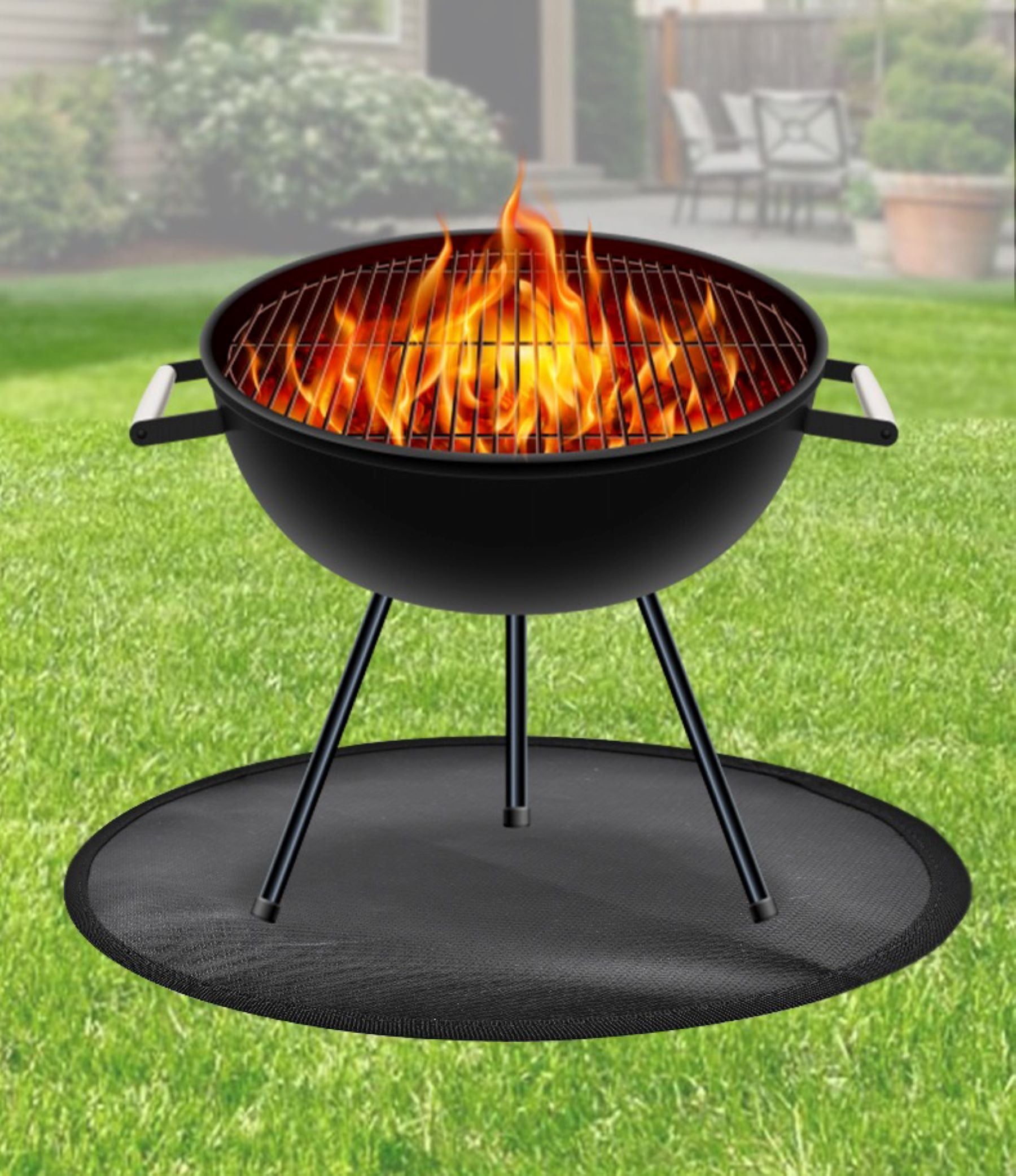 48 Inch Outdoor Barbecue Fireproof Mat