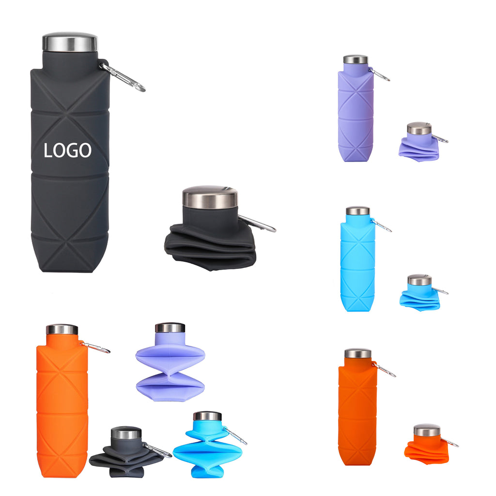 Outdoor Silicone Diamond Foldable Sports Water Cup