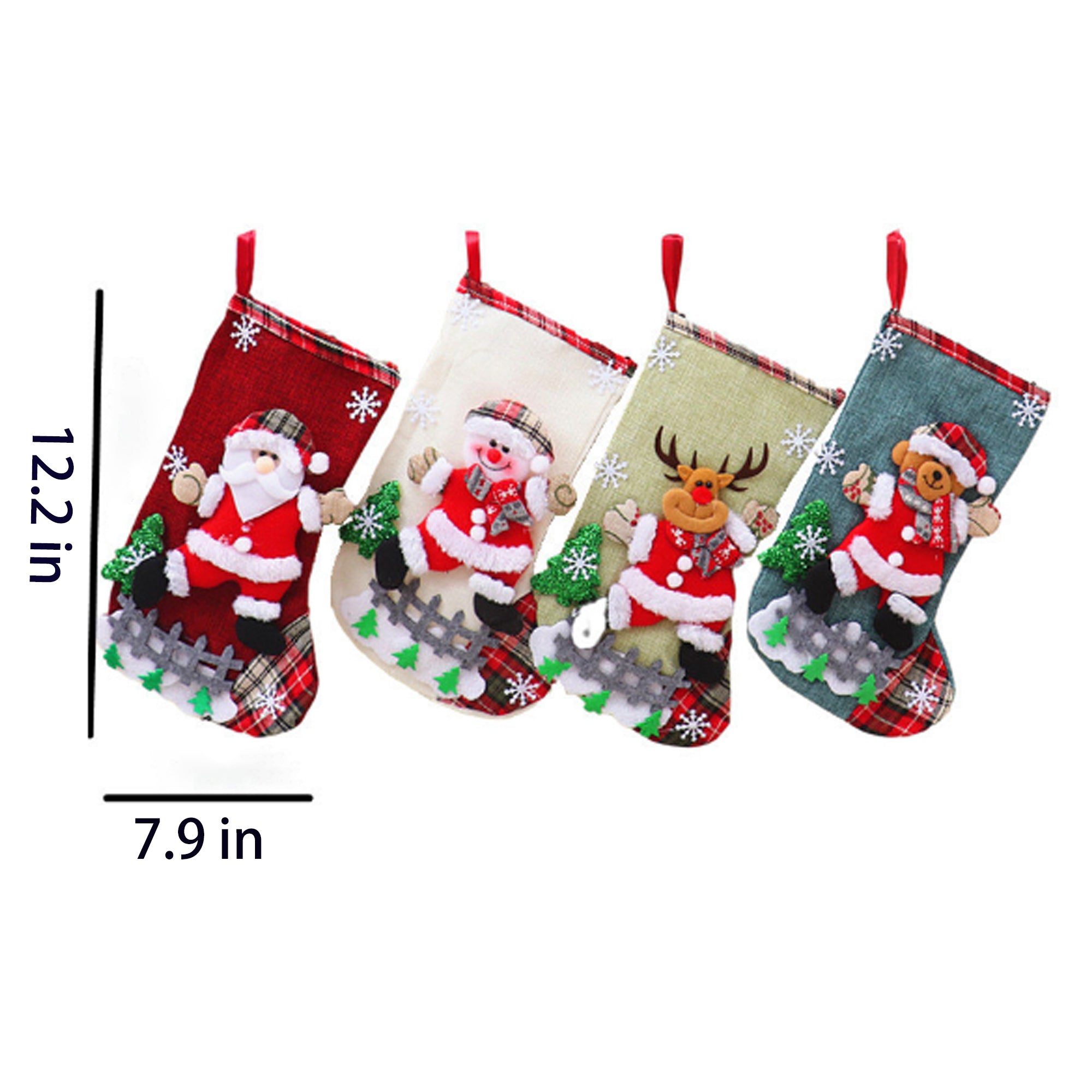 Christmas Sock Pendant Hanging Ornament Bag