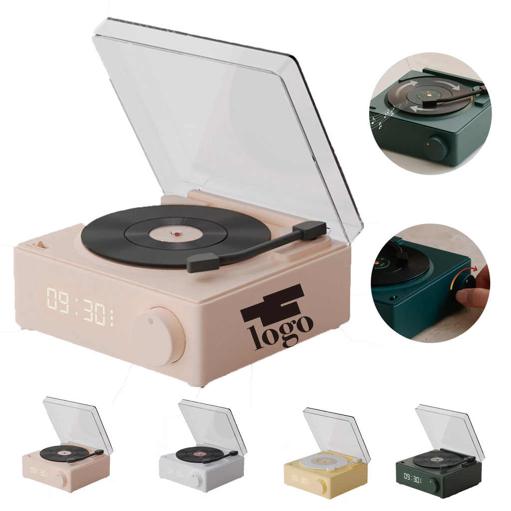 Vinyl Alarm Clock Intelligent Bluetooth Speaker