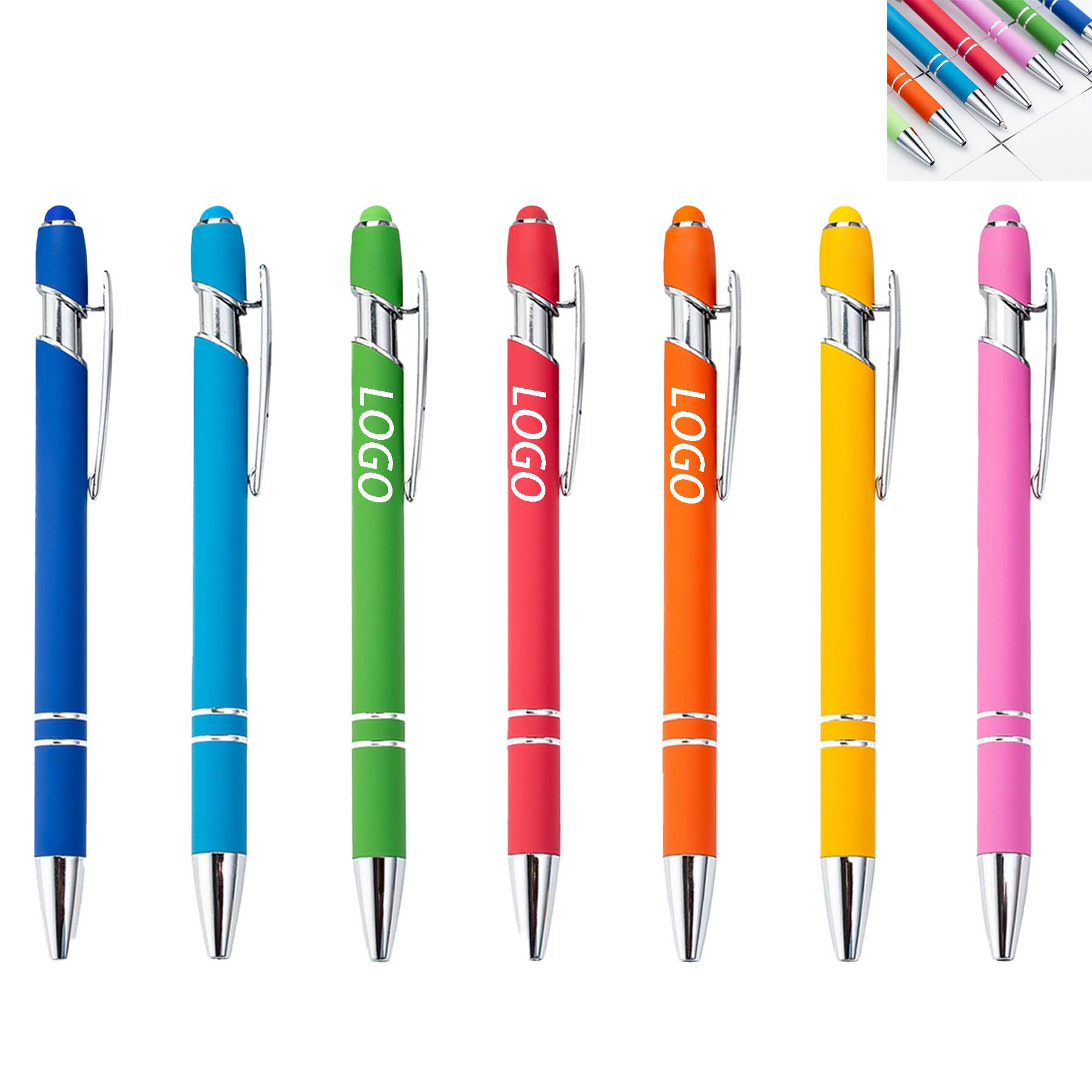 Aluminum Incline Stylus Ballpoint Pen Or Metal Touch Screen Pen