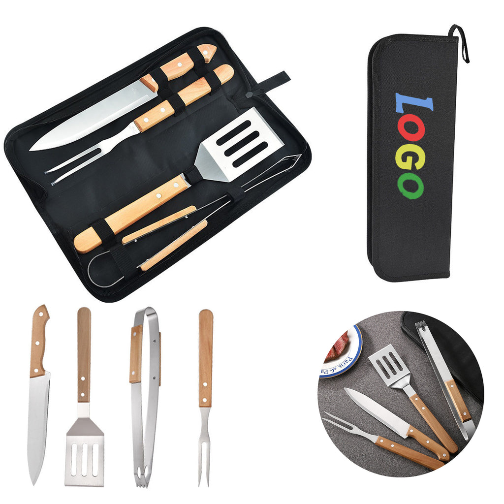 4-Piece Outdoor BBQ Tool Set – Grilling Essentials