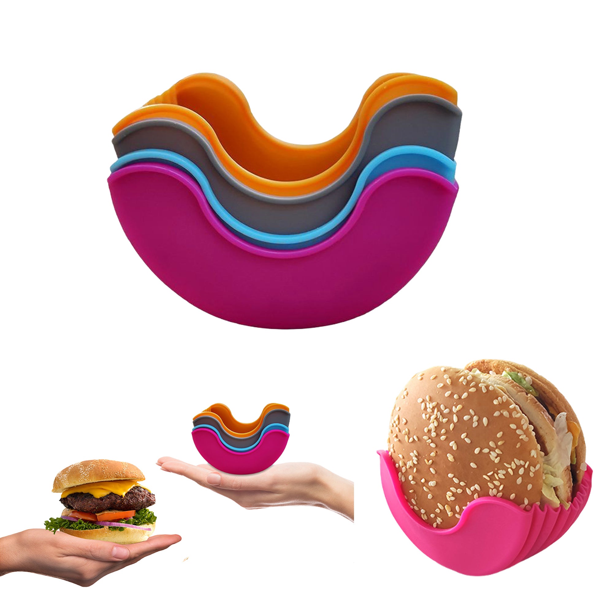 Silicone Hamburger Holder