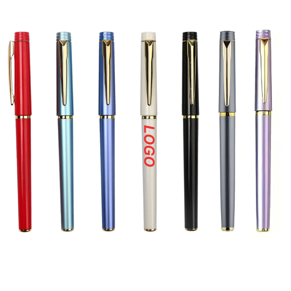 Black Ink 0.5 MM ABS Ballpoint Pen with Metal Clip