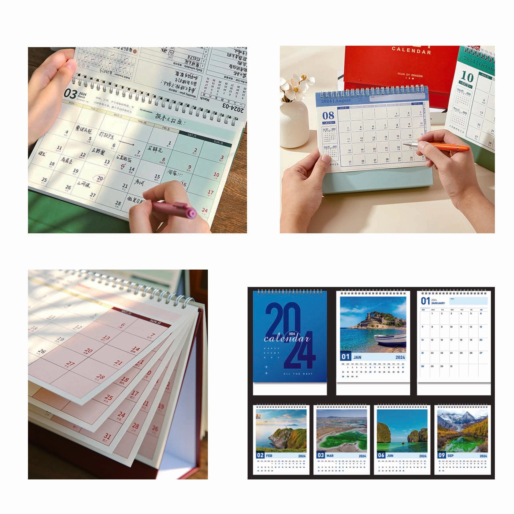 Standing Flip Desktop Calendar