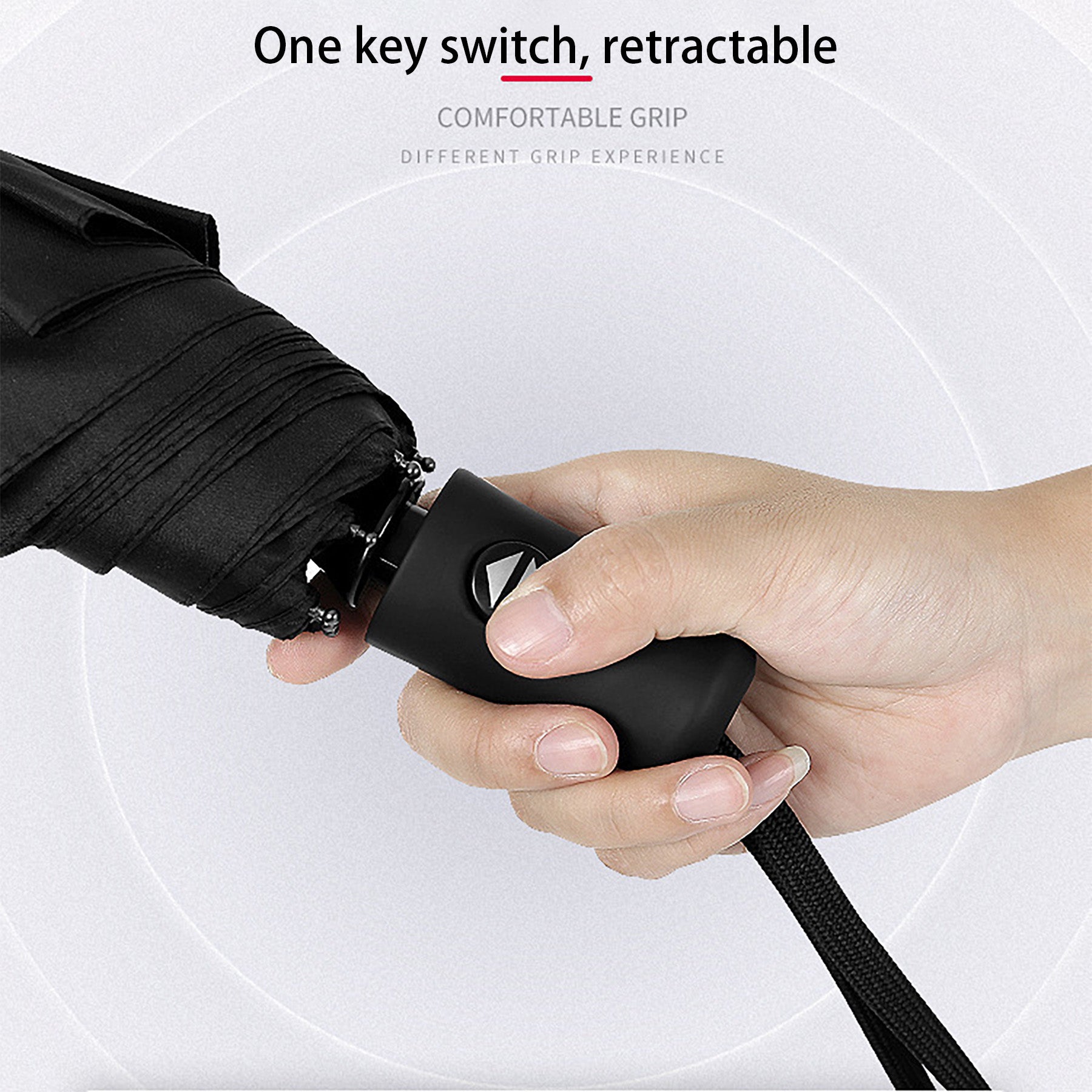 8-Bone Fiber Bone Vinyl Cloth Automatic Sun Umbrella
