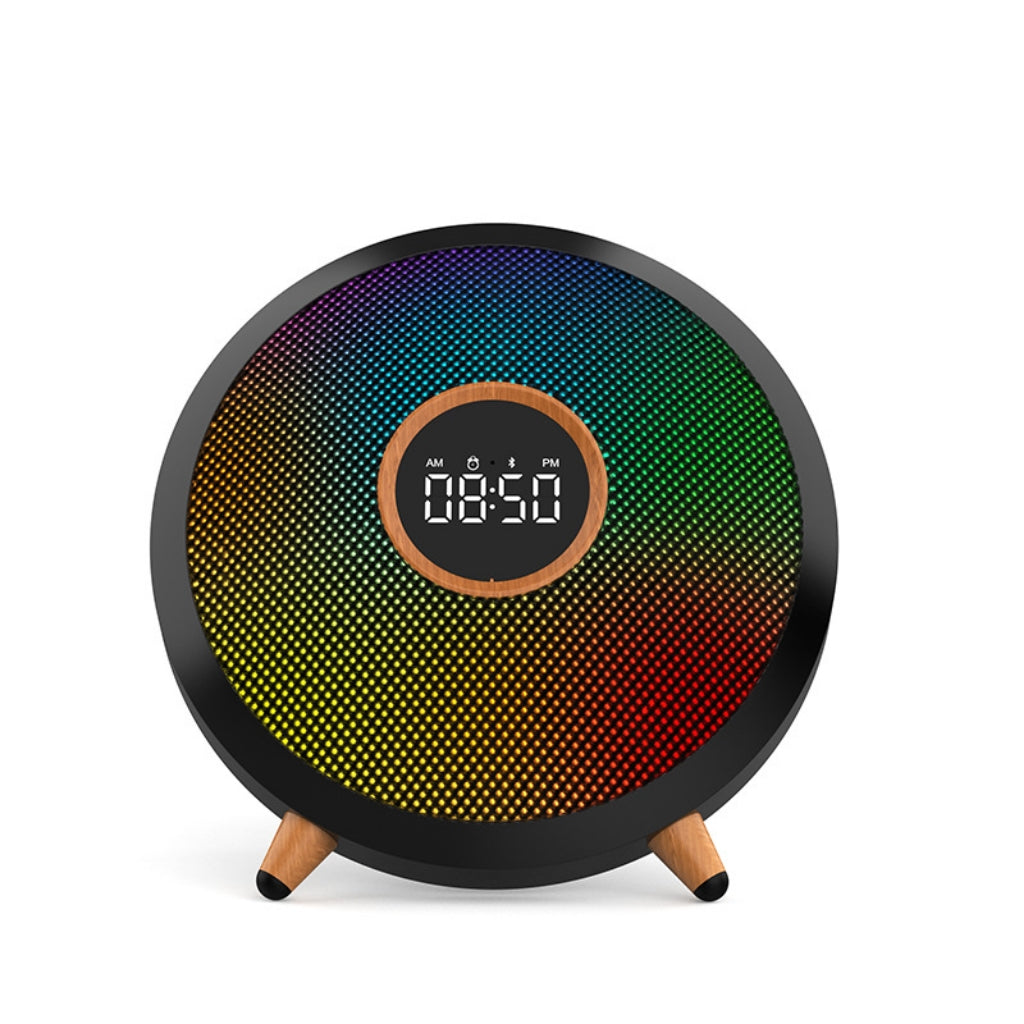 Bedside Bluetooth Clock Speaker With Color Changing Light