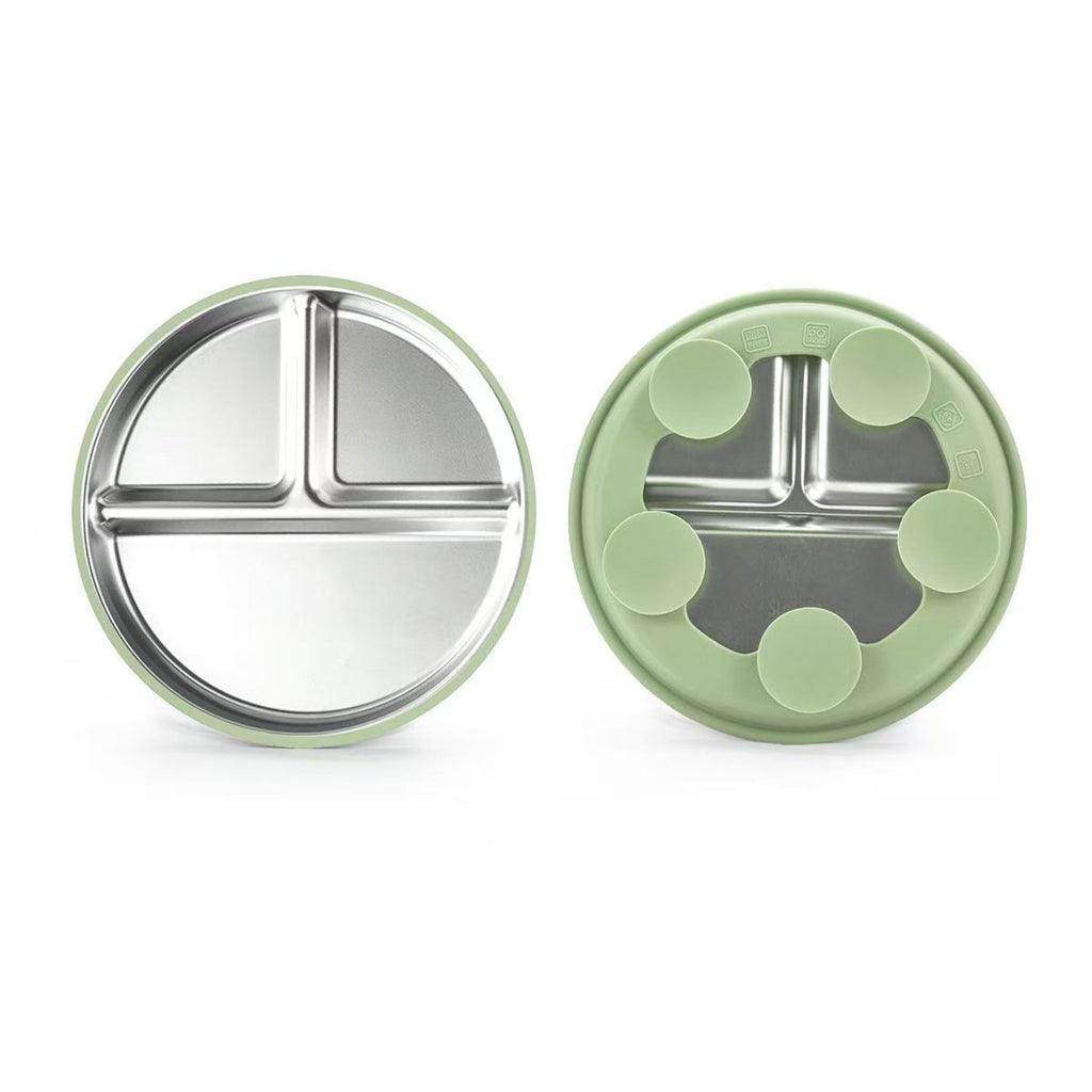 Children's Stainless Steel Baby Food Plates