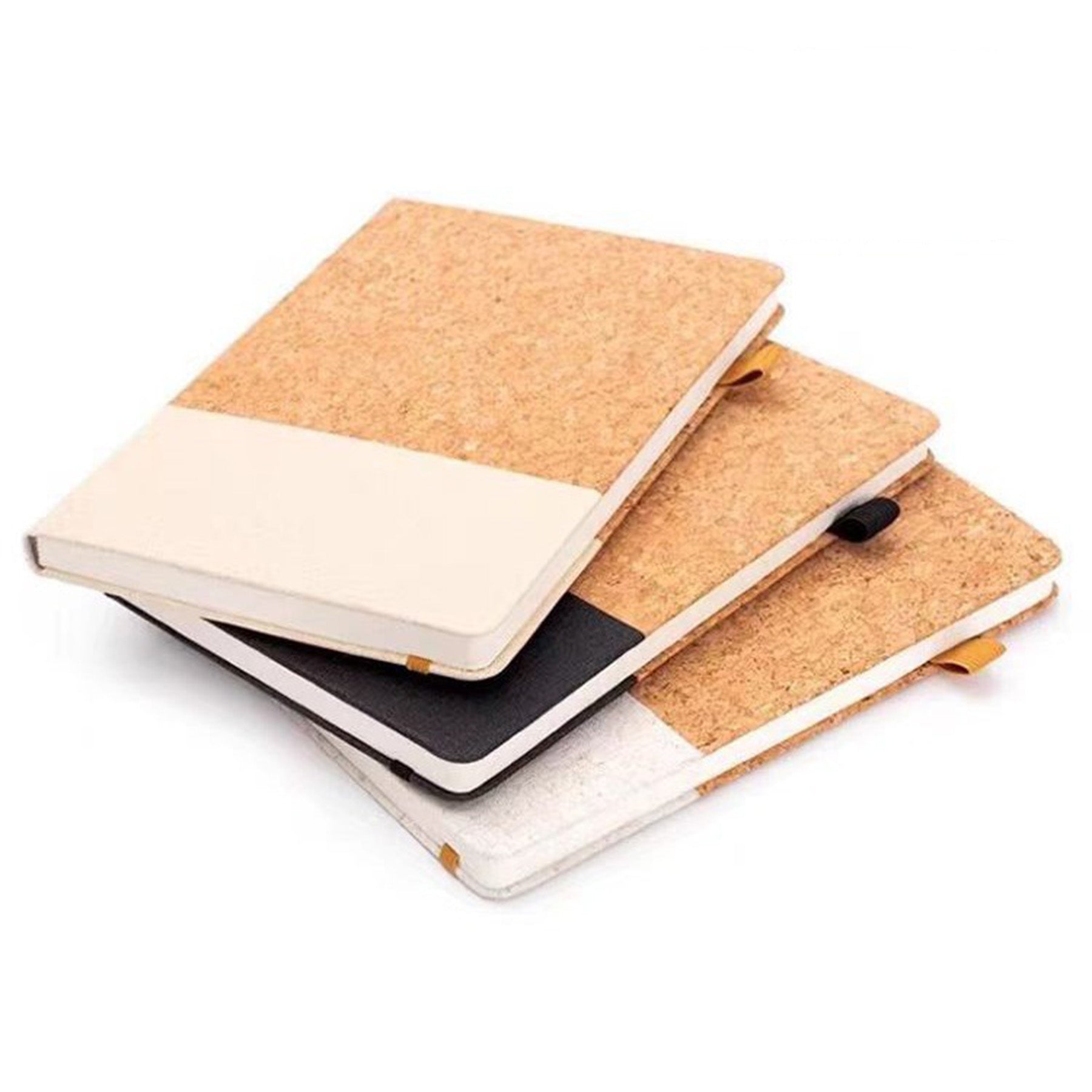 Cork Grain Wheat Straw Notebook Set
