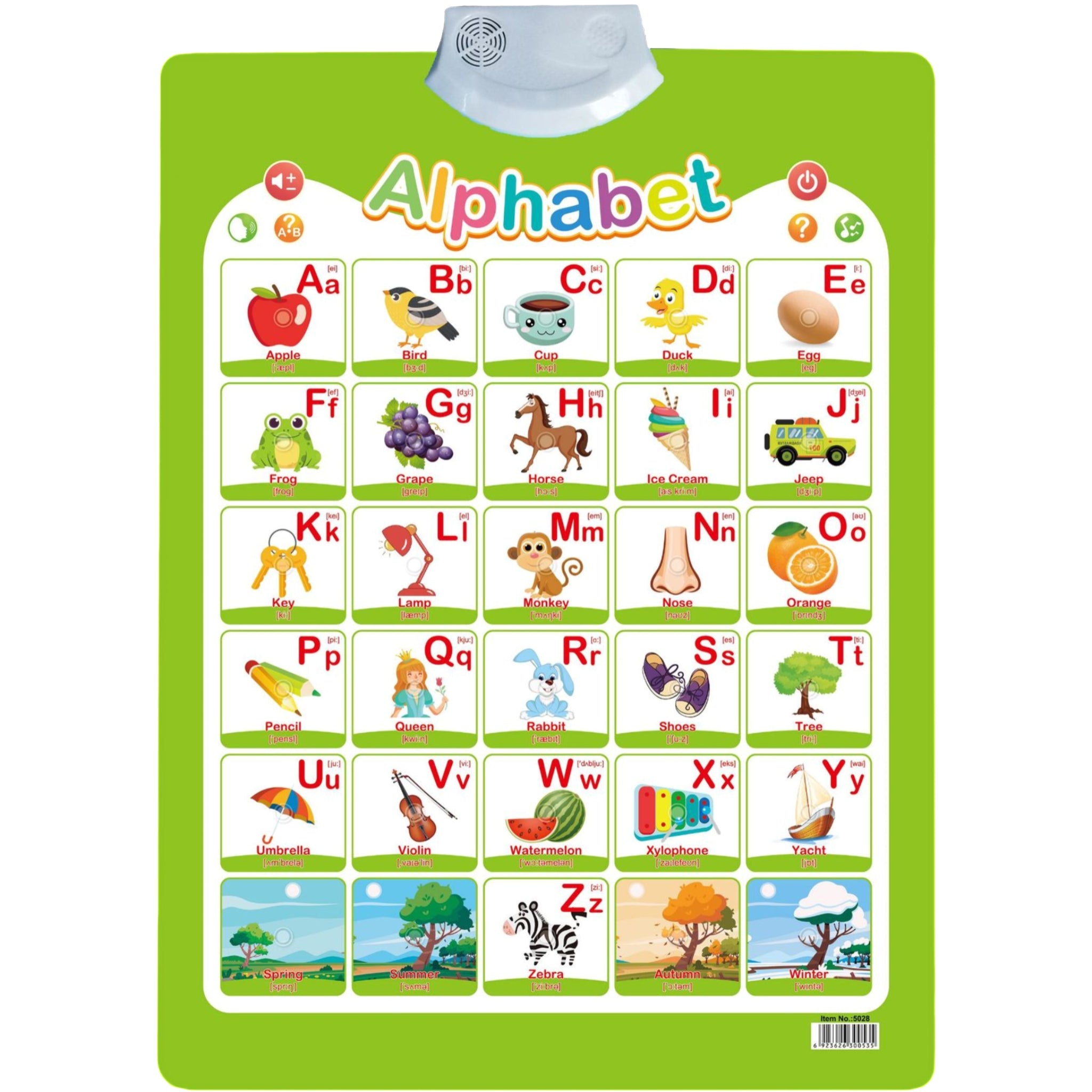 All English Sound Enabled Wall Chart