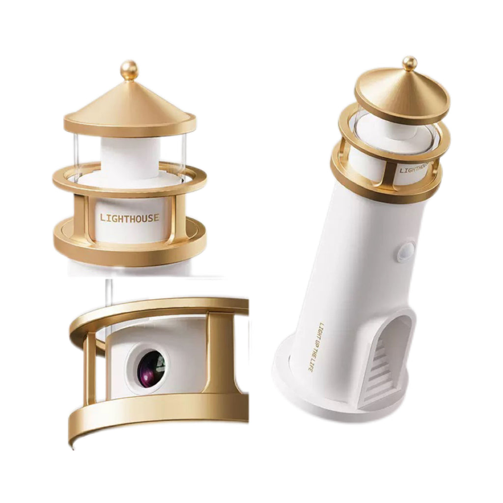 Moon Lighthouse Night Light With Projection Lamp