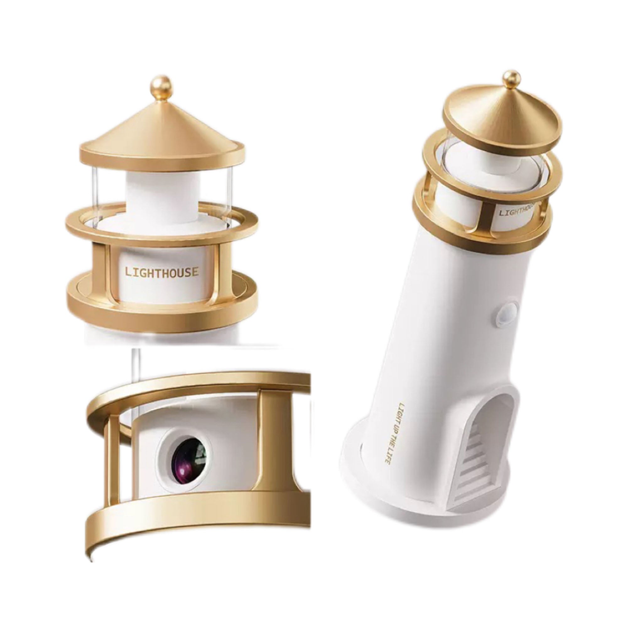 Moon Lighthouse Night Light With Projection Lamp
